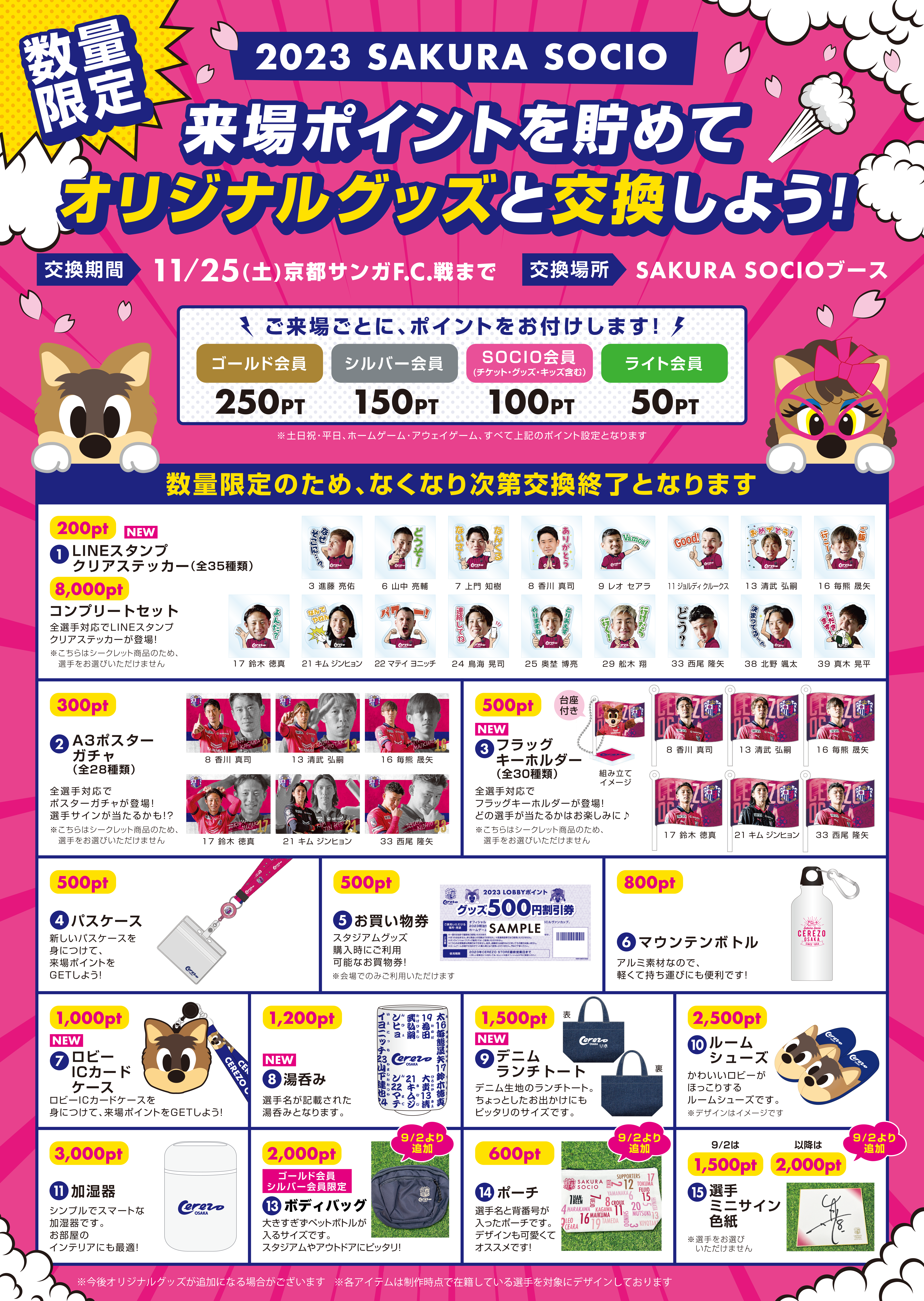 SAKURA SOCIOブース | セレッソ大阪オフィシャルウェブサイト | Cerezo